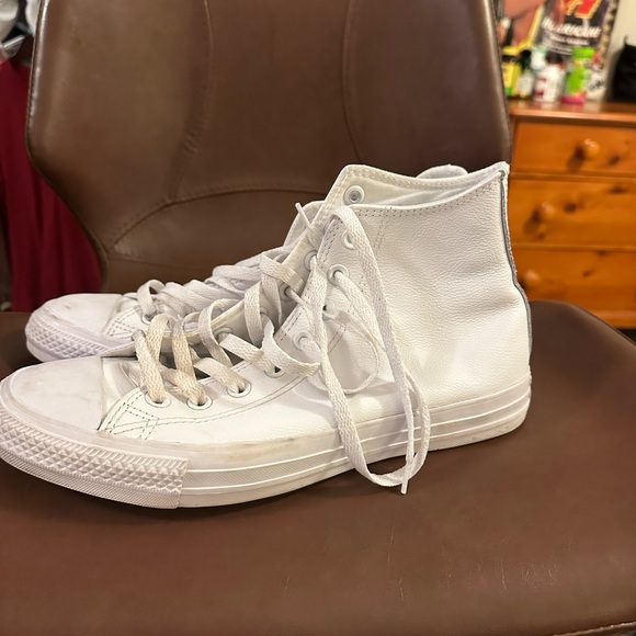All white converse size 8 cool style - Picture 2 of 5